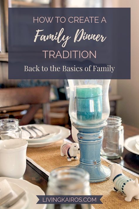 How to Create a Family Dinner Tradition | Back to the Basics of Family Remember back when families actually spent time together? Learn how to create a Sunday dinner tradition and get back to the basics of family-time. Family Dinner Decor, Family Traditions To Start With Baby, Family Traditions Quotes, Family Traditions Baby Shower, Sunday Family Dinner Ideas, Family Traditions To Start, Planner Handwriting, Sunday Family Dinner, Biblical Homemaking