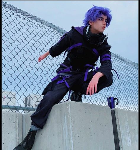 Original post by readysetrose_ on instagram Shinsou Hitoshi Hero Costume, Hitoshi Shinso Cosplay, Shinsou Hitoshi Cosplay, Mha Roleplay, Shinso Cosplay, Rp Post, System Alters, Shinso Hitoshi, Shinsou Hitoshi