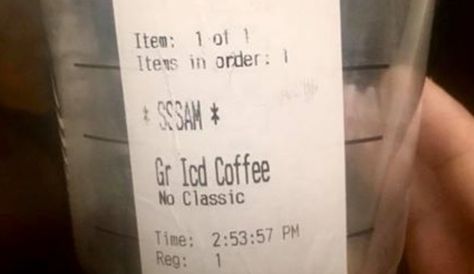 When the customer said his name was Sam, the barista wrote "SSSam." Starbucks Employee, Speech Impediment, Firing An Employee, Starbucks Barista, Drink Labels, Health Business, Be Your Own Boss, Interesting Articles, Coffee Cup