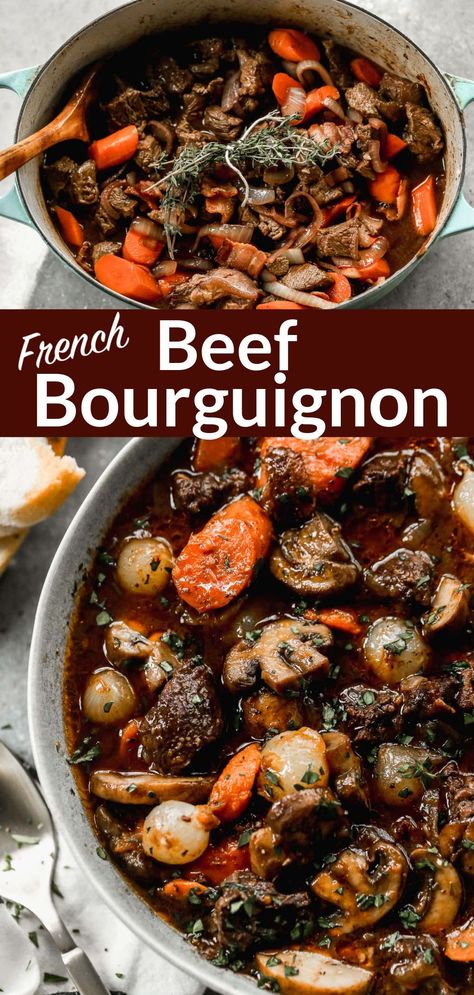 Best Beef Bourguignon Recipe, French Beef Stew, Beef Bourguignon Recipe, Julia Child Recipes, Cafe Delites, Food Charlatan, Beef Bourguignon, Beef Recipes Easy, Master Chef