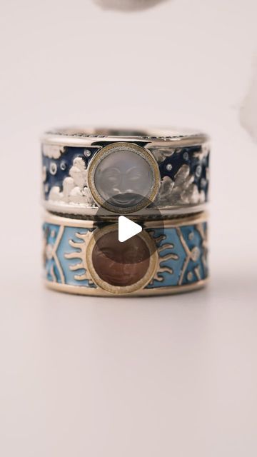 V.M. Saph Brooks on Instagram: "Sun/Moon rings in 14k gold with hand carved Oregon Sunstone and Moonstone. Sapphire, Diamond, and Vitreous glass enamel through out." Moon Rings, Sun And Moon Rings, Oregon Sunstone, Moon Ring, Sun Moon, Sapphire Diamond, Moonstone, Oregon, Hand Carved