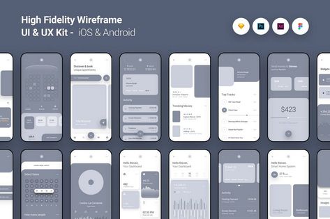 30+ Mobile App Wireframe Templates: iPhone + Android | Design Shack App Wireframe, Wireframe Template, App User Interface, Ux Kits, Ui Ux 디자인, Wireframe Design, Android Design, Mobile Template, Design Websites