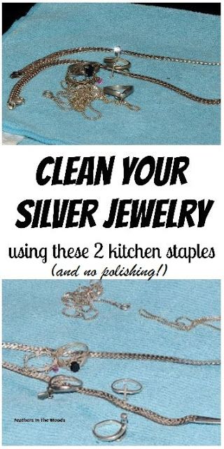 How to clean silver without harsh chemicals and no scrubbing. This simple method only takes a few minutes and is completely hands off! Cleaning Silver, Clean Baking Pans, Cleaning Painted Walls, How To Clean Silver, Glass Cooktop, Astuces Diy, Deep Cleaning Tips, Clean Dishwasher, Toilet Cleaning