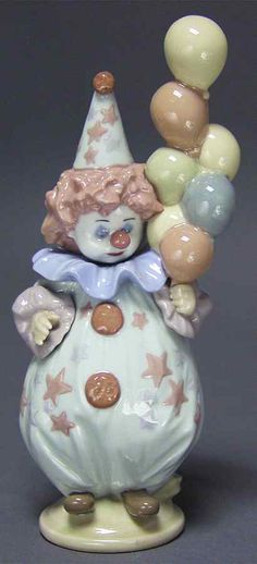 Lladro Clown Statue, Clowncore Aesthetic, Unique Artists, Eclectic Aesthetic, Lladro Figurines, Cute Clown, Clowning Around, A Clown, Clown Costume