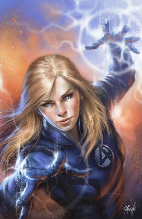 Invisible Woman by Lucio Parrillo #LucioParrillo #InvisibleWoman #SueStorm #SusanRichards #SusanStorm #SueRichards #FF #FantasticFour #LadyLiberators #Avengers Lucio Parillo Art, Fantastic Four Marvel, Fantastic Four Comics, Invisible Woman, Septième Art, Cave Paintings, Marvel Comic Books, Marvel Comics Art, Marvel Girls