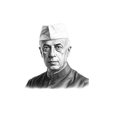 Jawahar Lal Nehru Sketch, Jawaharlal Nehru Images, Chacha Nehru Drawing, Jawaharlal Nehru Drawing, Freedom Fighters Of India, Jawaharlal Nehru, Indian Illustration, Outline Drawings, Psd Icon