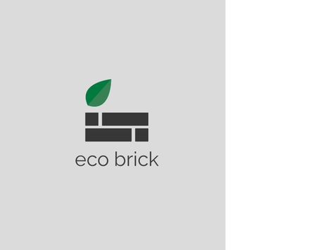 Ecological Brick Manufacturer Logo by Pāvels Osipovs Brick Logo Ideas, Brick Logo Design, Brick Logo, Tile Logo, Property Logo Design, Brick Companies, Photoshop Tutorial Graphics, Foundation Brands, Eco Logo