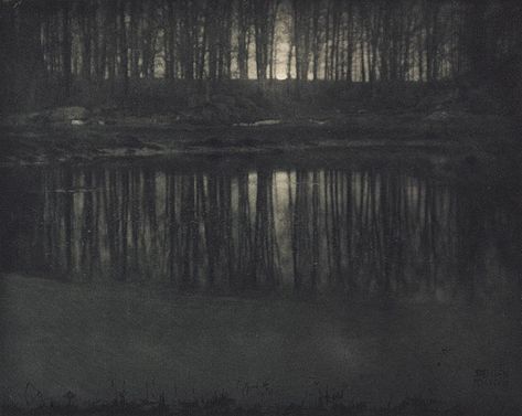 Moonlight: The Pond Steichen, Edward, b.1879-1973 Camera Work XIV, 1906 16.2 x 20.3 cm Photogravure Trippy Photos, Andreas Gursky, Rain Gardens, Edward Steichen, Cindy Sherman, Alfred Stieglitz, History Of Photography, Joan Miro, National Gallery Of Art