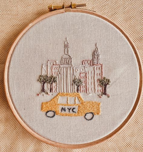 Happy Monday! Hope you have a lovely start to the week. I’m working on the new Summer Box and I can’t wait to share it with you. #nyc #nycembroidery #embroiderykit #embroidery #stitchingfun City Embroidery, Beginner Embroidery Kit, Beginner Embroidery, Embroidery Diy, Cotton Gift Bag, Organic Fabric, Cotton Gift, Embroidery Scissors, Cotton Gifts