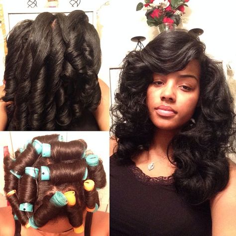 amber_belovely's photo on Instagram Hype Hair, Ethnic Hair, Weave Styles, Hair Vitamins, Silk Press, Roller Set, Natural Hair Inspiration, Natural Hair Tips, Hair Crush