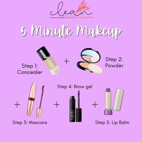 A quick 5-minute makeup routine can be a lifesaver, leaving you looking polished and put-together even on the busiest of days. With a few simple tricks and the right products, you can create a flawless makeup look in no time at all. Quick Daily Makeup Routine, 5 Minute Face Makeup Routine, How To Put On Makeup, How To Look Put Together, 5 Min Makeup Routine, 5 Minute Makeup Routine, Flawless Makeup Tutorial, Makeup Tips To Look Younger, Quick Makeup Routine