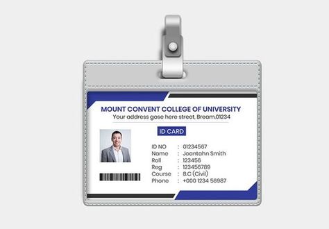 25+ Student ID Card Templates I Free & Premium PSD, Ai, Word, InDesign Templates Student Card Design, Oil And Gas Industry Wallpaper, Web Site Template, Designing Tools, Student Id Card, Identity Card Design, Employee Id Card, Id Card Design, Student Info