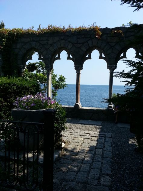 View of Glouster harbor from Hammond Castle Hammond Castle Massachusetts, Massachusetts Vacation, Horror Inspiration, Hammond Castle, Cair Paravel, Vacation Pics, Cape Ann, Salem Ma, Cosmic Horror