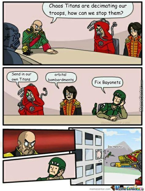 For the Emperor | Warhammer 40,000 | Know Your Meme Wh40k Funny, 40k Imperial Guard, Warhammer 40k Memes, Cartoon Strip, Warhammer 40k Art, Imperial Guard, Warhammer Art, Warhammer 40k Artwork, Warhammer Fantasy