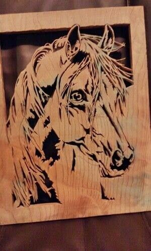 A scroll saw horse portrait ♡ Best Scroll Saw, Woodworking Plans Patterns, Saw Horse, Scroll Saw Patterns Free, Free Horses, Scroll Saw Pattern, Horse Crafts, Woodworking Patterns, Wood Burning Patterns