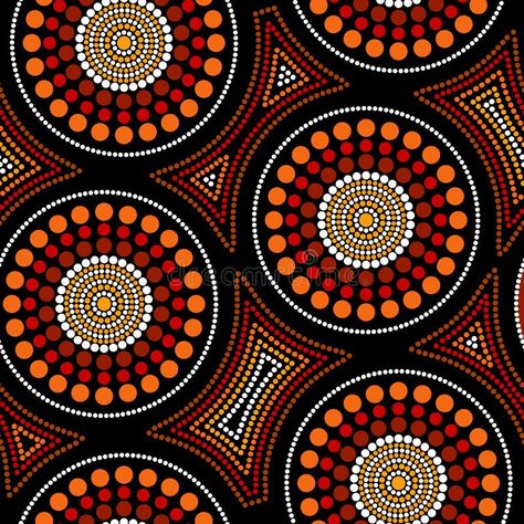 Circle Artwork, Aboriginal Patterns, Aboriginal Dot Painting, African Pattern Design, Circle Canvas, Fabric Painting Techniques, Dot Art Painting, Circle Art, Aboriginal Art