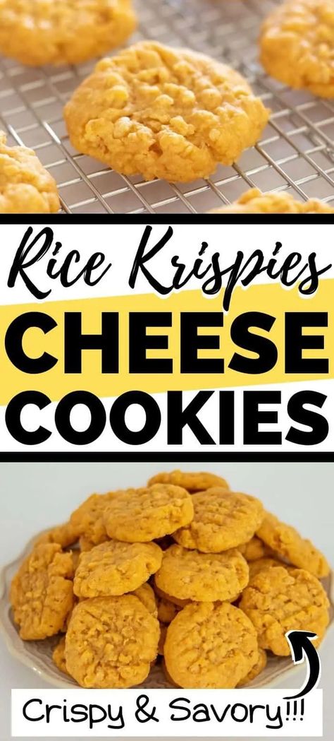 Cheddar Cheese Cookies, Crackers Seasoned, Cookies With Rice Krispies, Cheese Appetizers Easy, Savory Cookies, Cheese Straws Recipe, Cheese Cookies Recipe, Appetizer Board, Cheese Recipes Appetizers