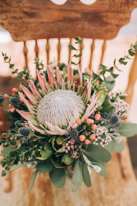 protea and Australia native wedding bouquet     #wedding #weddings #weddingbouquets #weddingtables #himisspuff Thanksgiving Table Settings Rustic, Roses Centerpieces, Beautiful Thanksgiving Table Settings, Thanksgiving Table Settings Diy, Native Wedding, Thanksgiving Table Settings Simple, Bouquets Ideas, Protea Wedding, Tropical Weddings