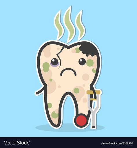 Rotten Teeth, Teeth Illustration, Cracked Tooth, Tooth Cartoon, Discolored Teeth, Homemade Facial Mask, Loose Tooth, Tooth Sensitivity, Bad Smell