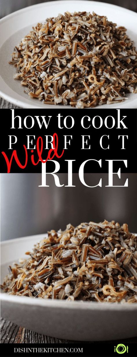 A quick tutorial on how to cook the best wild rice right on your stove. Serve as a side dish or add this healthy grain to salads or soups. #wildrice #rice #sides Wild Rice Recipes Side Dishes, Rice Recipes Side, Rice Sides, Wild Rice Recipes, Damien Rice, Rice On The Stove, Cooking Wild Rice, Rice Side, Rice Side Dishes