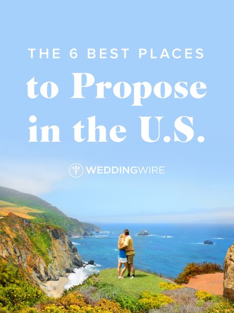 The 6 Best Places to Propose in the U.S. - Every proposal is magical—even if it takes place in your living room! If you still can't decide where to pop the question though, check out these U.S. locations on WeddingWire! Places To Get Engaged, Proposal Locations, Places To Propose, Proposal Spots, South Usa, Best Places To Propose, Pre Engagement, Places In Usa, Wedding Etiquette