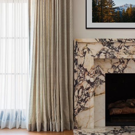 Bold and the Beautiful Fireballs In Fireplace, Fireplace Reading Nook, Marble Fireplace Wall, Fireplace Floor To Ceiling, Fireplace Reading, Calacatta Viola, Marble Fireplace, Fall 24, Primary Bedroom