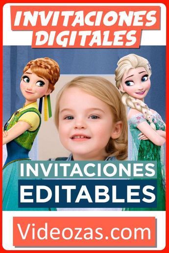 Plantilla FROZEN personalizable GRATIS y Video Invitaciones Premium. Visita: videozas.com Crea esta Tarjeta Digital EDITABLE de FROZEN, personaliza los textos y compártela en segundos por Whatsapp, Messenger, iMessage o cualquier otra app de mensajería. Frozen Invitations, Frozen Birthday Invitations, Frozen Fever, Digital Card, Frozen Birthday, Messaging App, Frozen 2, Editable Invitations, Personalized Card