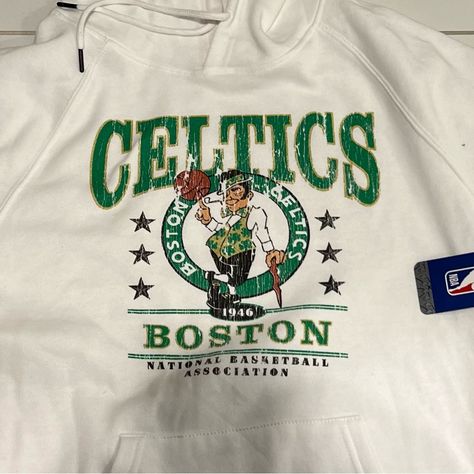 New With Tags Celtics Sweatshirt Celtics Sweatshirt, Celtics Shirt, Nba Shirts, Boston Celtics, Nba, Boston, Color White, Man Shop, Sweatshirts Hoodie