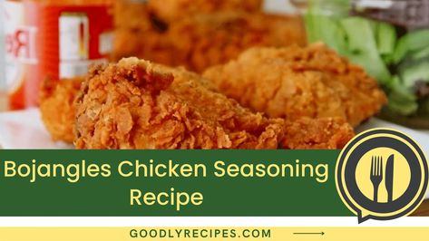 Copycat Bojangles Chicken, Bojangles Copycat Recipes, Bojangles Seasoning Recipe, Vegan Chicken Seasoning Recipe, Bojangles Chicken Recipe, Bojangles Fried Chicken Recipe, Bojangles Chicken, Chicken Supreme Recipe, Cajun Seasoning Recipe