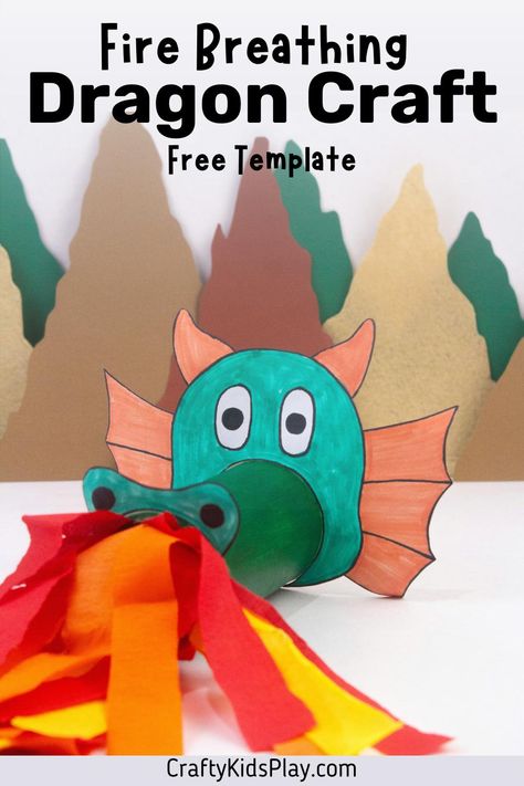 paper roll dragon craft Toilet Paper Roll Dragon, Fire Breathing Dragon Craft, New Year Craft For Kids, New Year Craft, Dragon Craft, Toilet Paper Roll Craft, Dragon Paper, Chinese New Year Crafts For Kids, Roll Craft