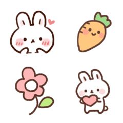 Fluffy white rabbit emoji. Cute Bunny Drawing Kawaii Easy, Cute Doodles Rabbit, Cute Emoji Drawings Easy, Rabbit Sticker Kawaii, Rabbit Doodle Cute, Cute Rabbits Drawings, Cute Drawings Rabbit, Cute Rabbit Drawing Kawaii, Kawaii Simple Drawing