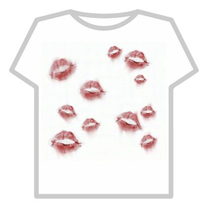 Lipstick Mark, Shirt Roblox, Free T Shirt Design, Roblox T-shirt, Create An Avatar, Free Tshirt, Mix Match, Shirt Design, Avatar