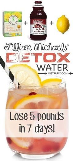 Detox Cleanse Water, Cranberry Detox, Detox Water Recipe, Colon Cleanse Recipe, Homemade Juice, Baking Soda Beauty Uses, Natural Colon Cleanse, Detox Water Recipes, Jillian Michaels