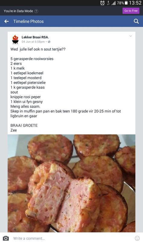 Kampkos Idees, Padkos Idees, Easy Tart Recipes, Savoury Muffins, Quiche Recipes Easy, Kids Cooking Recipes, Bread Recipes Sweet, Quiche Recipes, Easy Cooking Recipes