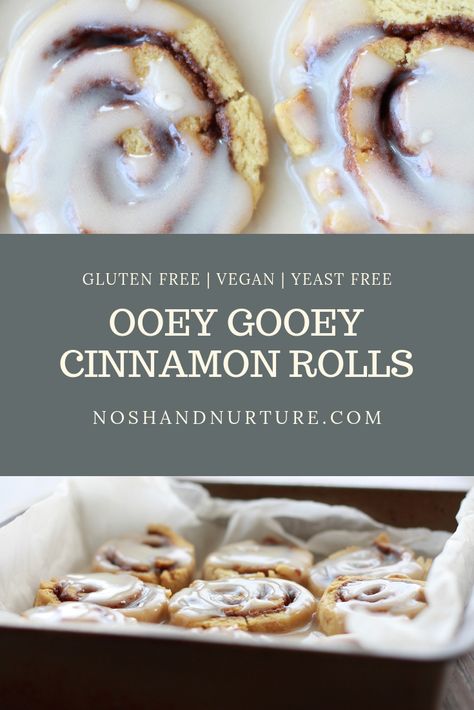 Gluten Free Yeast Free Cinnamon Rolls, Cinnamon Rolls Casserole, Yeast Free Cinnamon Rolls, Food Cinnamon Rolls, Ooey Gooey Cinnamon Rolls, Dairy Free Cinnamon Rolls, Yeast Free Recipes, Gooey Cinnamon Rolls, Cookies Sans Gluten