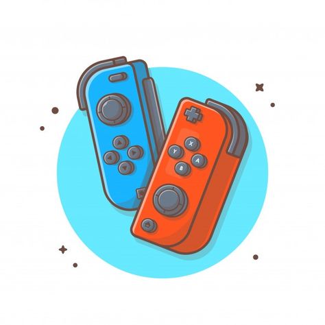 Game controller illustration. game conso... | Premium Vector #Freepik #vector #design #button #graphics #digital Controller Illustration, Video Game Logos, Pokemon Sketch, Vector Game, Best Gaming Wallpapers, Sports Logo Design, Game Logo Design, Game Illustration, Retro Videos