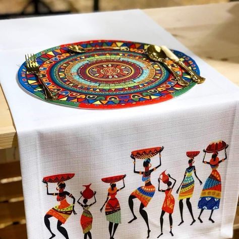 Idea: Монгол хэв загвар African Table, Fabric Paint Shirt, Cloth Painting, Saree Painting Designs, Fabric Paint Diy, Saree Painting, Fabric Painting Techniques, Fabric Painting On Clothes, Embroidery Wall Art