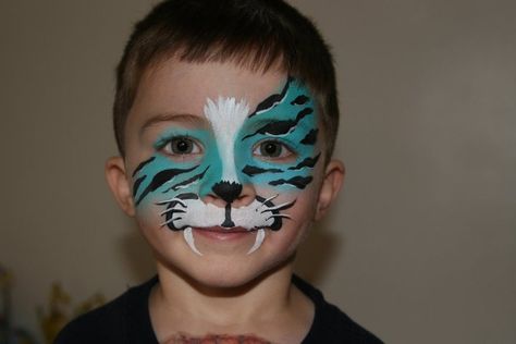 Face paint Dragon Face Painting, Face Painting For Boys, Face Painting Easy, Kids Face Paint, Halloween Makeup Inspiration, Boy Face, Tiger Face, Face Painting Designs, Kids Makeup