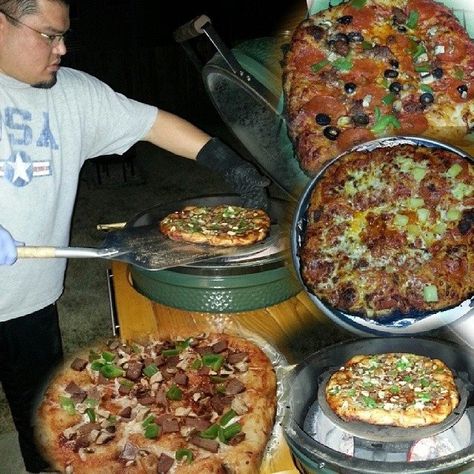 This is the best pizza dough ever for the Big Green Egg! Green Egg Pizza, Big Green Egg Pizza, Kamado Joe Recipes, Big Green Egg Smoker, The Best Pizza Dough, Green Egg Bbq, Big Green Egg Grill, Green Egg Grill, Big Green Egg Recipes