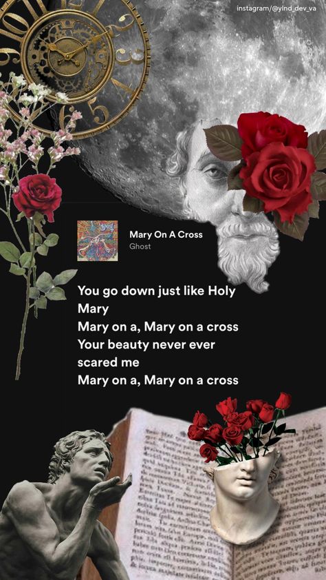 Mary On A Cross Song Lyrics, Mary On A Cross Wallpaper, Mary On A Cross Lyrics, Mary On A Cross Song, Aesthetic Artsy Wallpaper, Song Diary, Mary On A Cross, Spotify Wallpaper, Sticky Notes Quotes