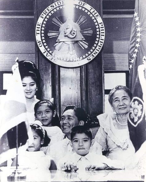 Marcos Family, Ferdinand Marcos, Philippine Government, Marvel Couples, Family Picture, Family Pictures, Aesthetic Pictures, Flower Arrangements