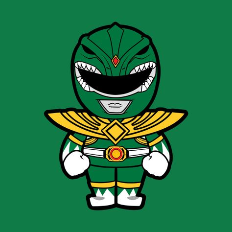 Green Ranger Chibi - Power Rangers - T-Shirt | TeePublic Chibi Power Rangers, Power Rangers Cartoon, Easy Chibi Drawings, Power Rangers T Shirt, Green Power Ranger, Power Ranger Party, Drawing Template, Power Rangers Dino, Green Ranger