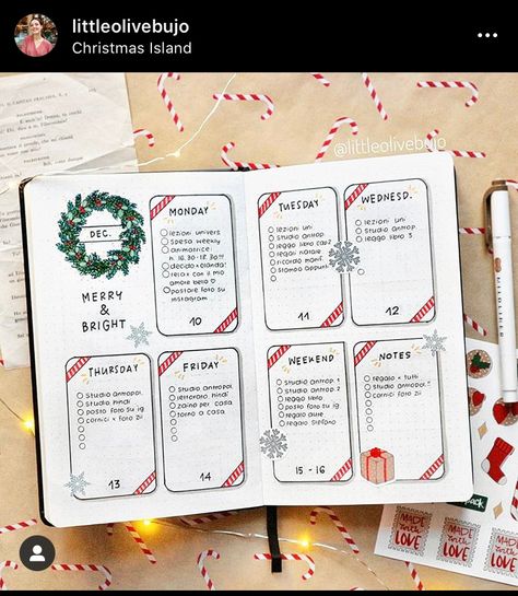 18 Christmas Bullet Journal Ideas For Your Inspiration. | Angela Giles Christmas Bullet Journal Ideas, Christmas Bullet Journal, Bullet Journal Christmas, December Bullet Journal, Bullet Journal Page, Bullet Journal 2020, Bujo Planner, Bullet Journal 2019, Bullet Journal Spreads