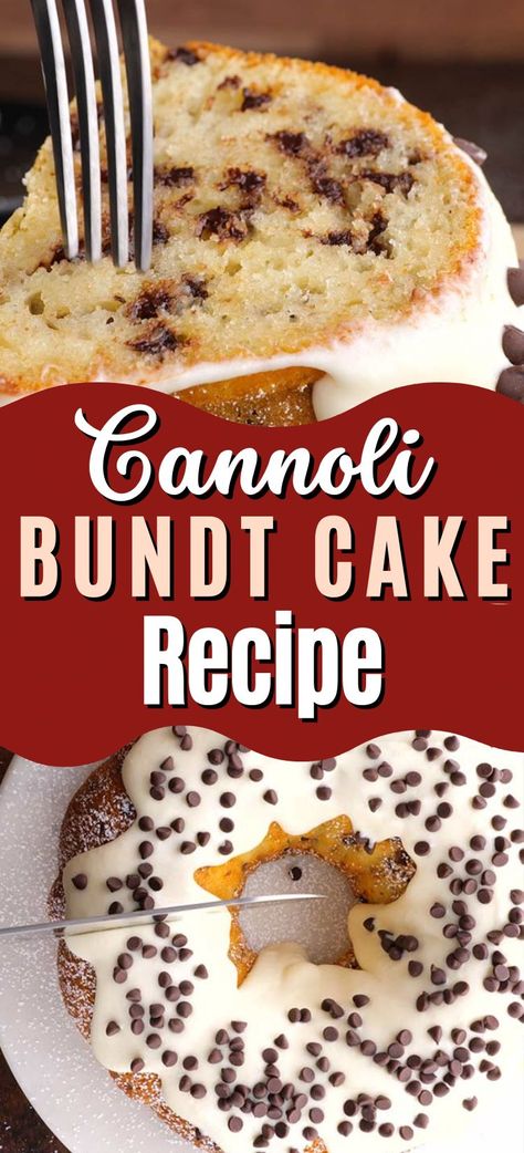 Cannoli Frosting, Easy Cannoli, Bunt Cake Recipe, Bundt Pan Recipes, Easy Bundt Cake Recipes, Bundt Cake Recipes, Bundt Recipes, Easy Bundt Cake, Nothing Bundt Cakes