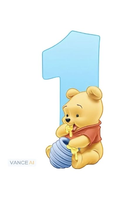 Baby Bear Birthday Party, Diy Cake Topper Printable, Pooh Bebe, Winnie Poo, Safari Birthday Party Decorations, Baby First Birthday Themes, Winnie The Pooh Cake, Winnie The Pooh Themes, Bear Birthday Party