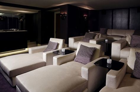 Luxurious Bespoke Chaise Longue Chairs and Sofa in Cinema Room Movie Couch, Oversized Couch, Home Cinema Room, Sofa And Chair Company, Interior Design Gallery, At Home Movie Theater, Home Theater Rooms, Home Theater Design, Cinema Room