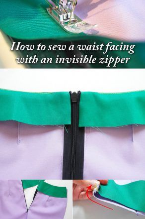 Zipper Sewing, Zipper Tutorial, Sew Zipper, How To Make Skirt, Sewing School, Sewing Space, Zipper Skirt, Skirt Patterns Sewing, Sewing Skirts