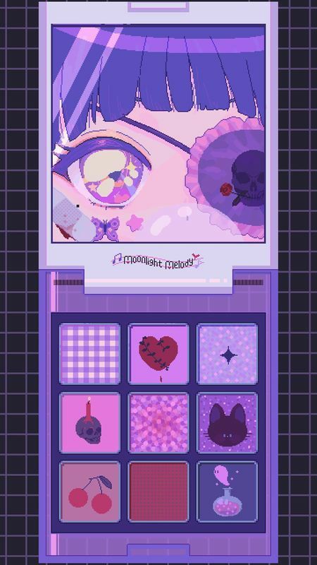 Pixel Art Purple, Purple Eyeshadow Palette, Z Wallpaper, Cute Mobile Wallpapers, Cocoppa Wallpaper, Iphone Wallpaper Kawaii, 패턴 배경화면, Purple Eyeshadow, Cute Pastel Wallpaper