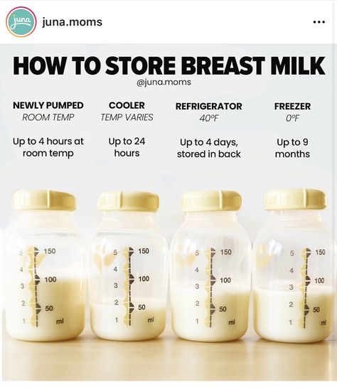 Boost Milk Supply Breastfeeding, Newborn Breastfeeding Tips, Breast Milk Storage Guidelines, Breast Milk Storage, Milk Storage Bags, Baby Routine, Newborn Baby Tips, Newborn Mom, Easy Reference