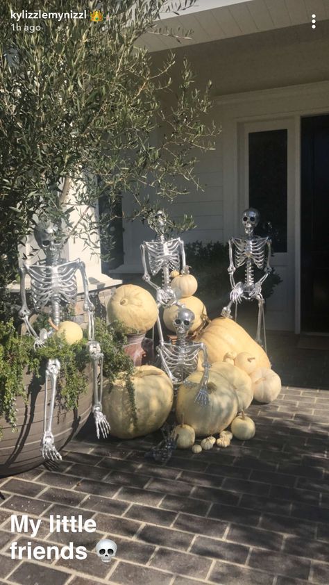 Kardashian Halloween Decor, Oc Tober, Chill Apartment Vibes, Neutral Halloween Decor, Kendall Jenner Halloween, Decor College Apartment, Beauty Bar Salon, Porch Decor Farmhouse, Friday Halloween